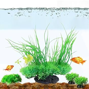 Amazon.co.jp: CHENLONB アクアリウム 人工水草 16cm-中型水草